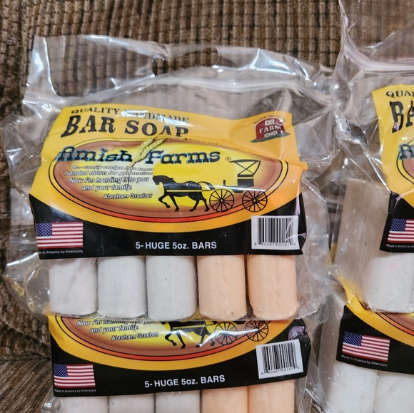 Amish Farm Soap 4 packs 5 huge bars 5oz each soap total 20 bars Made in USA - Picture 4 of 6
